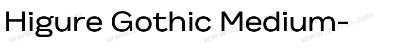 Higure Gothic Medium字体转换